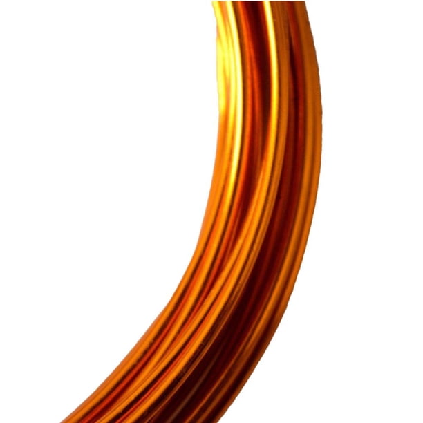 Vogacara Cables flexibles de 1,55mm, colores surtidos, Material Premium, cables de aluminio, operación de estilo tonto, bricolaje, resiliencia a prueba Juguetes de construcción oro Vogacara FN009778-02