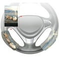 thumbnail image 1 of EREHome Starfish Sea Ocean Waves Steering Wheel Cover Hook and Loop Covers For Car Size 10x16cm 2 PCS, 1 of 2