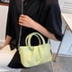 thumbnail image 5 of Nuevo bolso de mensajero de PU de moda, bolso de hombro de moda de verano para citas, bolso plisado para las axilas, 5 of 5