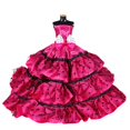 thumbnail image 3 of Ensemble de 10 Robes de Poupée Assorties Robe de Fête Robe de Mariage pour Poupées de 11 Pieds', 3 of 10