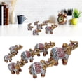 thumbnail image 4 of Feng Shui Decor, Desktop Ornament Cute Elephant Decor 7Pcs    For Office Hotel Decoration, 4 of 8