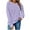 Purple, variant on ShiShine Crewneck Sweatshirt for Women Long Sleeve Pullover Tops Drop Shoulder Sweatshirts