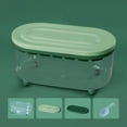 thumbnail image 4 of Machine à Glaçons Boîte à Glaçons Grande Capacité 32 Compartiments Bac à Glaçons en Silicone 10 Compartiments en Forme de Cœur avec Couvercle Vert Avocat, 4 of 5