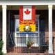 thumbnail image 1 of Bandera de jardín de Canadá y Nuevo Brunswick - Banderas de casa - Bandera decorativa para interior y exterior, 1 of 6