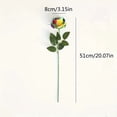 thumbnail image 5 of Yucurem 10PCS Artificial Rainbow Rose Flowers with Stems, Romantic Colorful Silk Rose Bouquet for DIY Valentine's Day Birthday Wedding Centerpieces Home Decor Gifts (50cm), 5 of 5