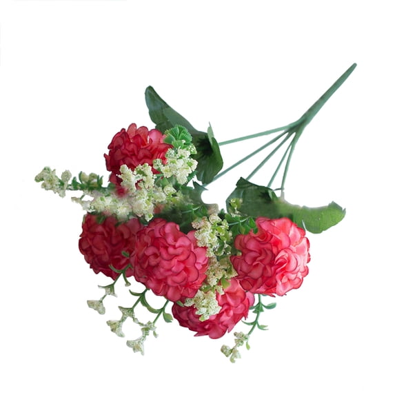 Farfi 1 Bouquet Artificial Fake Chrysanthemum Flower Plant Home Office Party Decor (Pink)