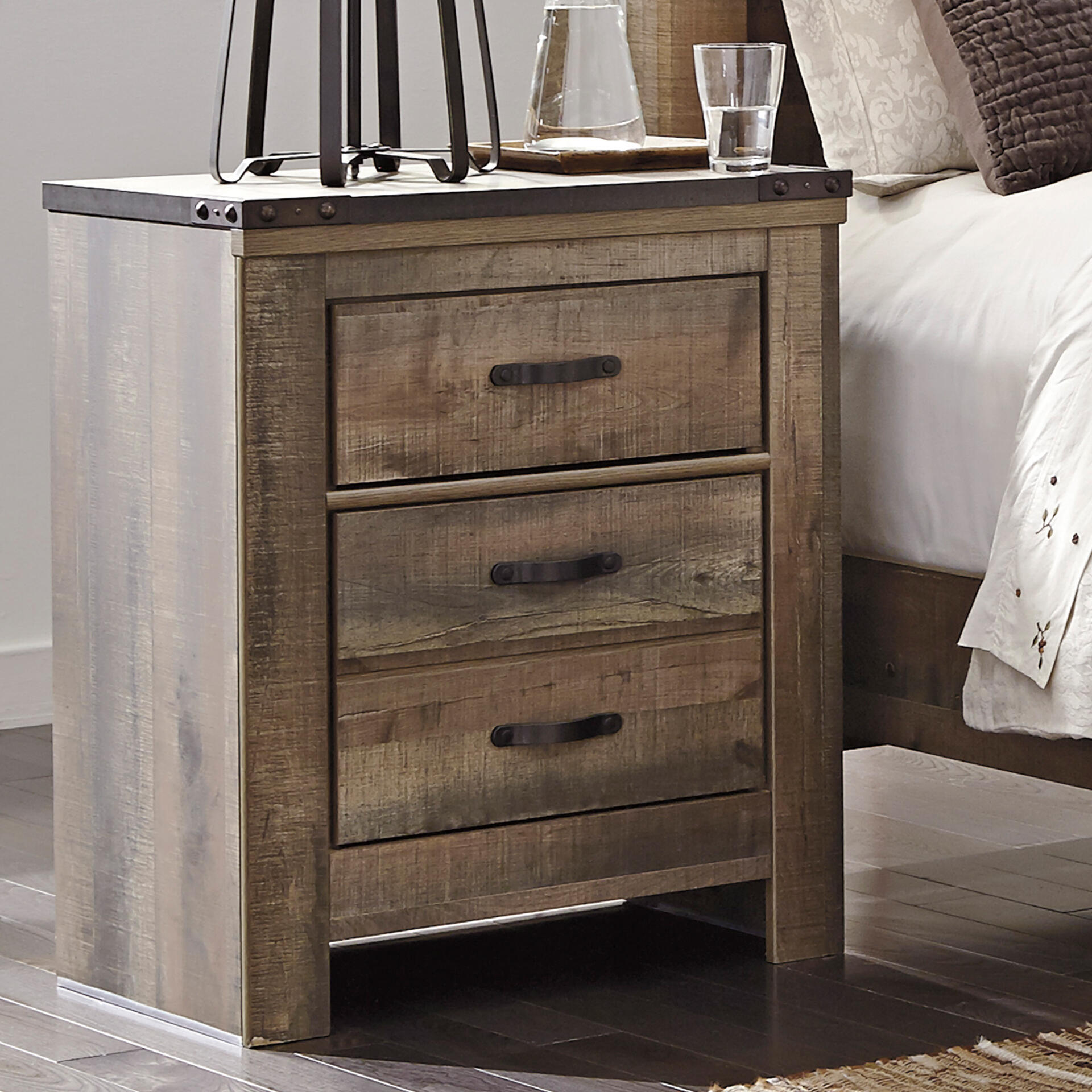 Signature Design by Ashley Trinell 2-Drawer Nightstand photo 2