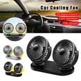 thumbnail image 4 of Ventilador de refrigeración para coche, dispositivo de aire de doble cabezal ajustable de 360 °, Motor sin escobillas, bajo ruido, USB para uso en automóvil, 4 of 4