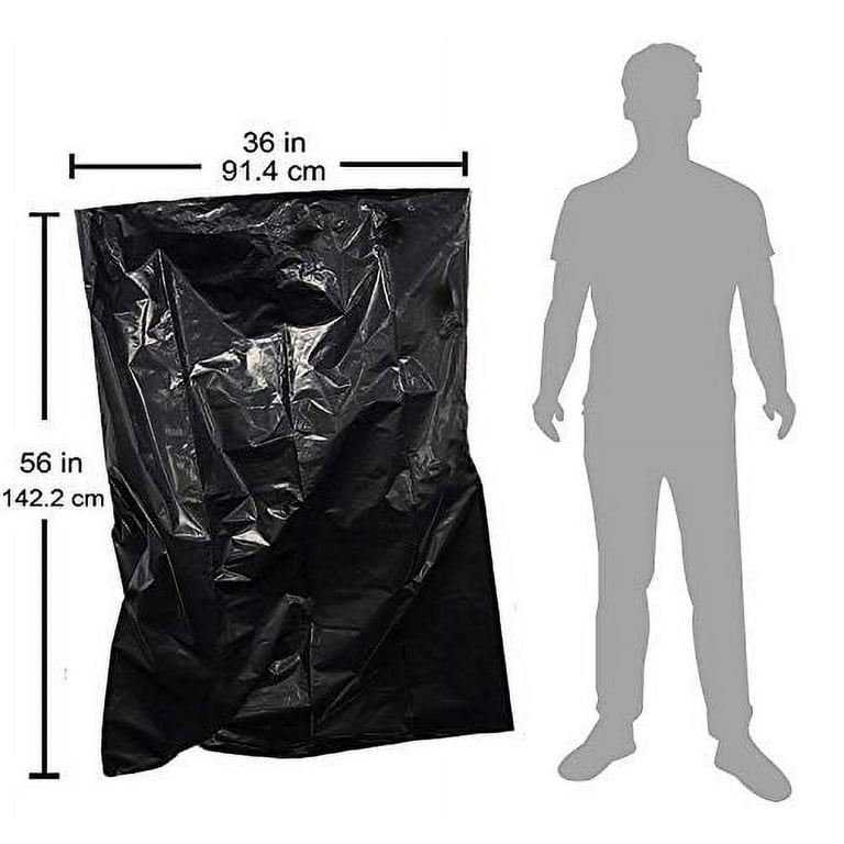 Reli. ProGrade Contractor Trash Bags 55 Gallon (20 Bags w/ Ties) Black 55  Gallon Trash Bags Heavy Duty, Garbage Bags / Construction Bags (2 mil) (55  Gallon - 60 Gallon), Black 20 Count (Pack of 1)