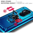 thumbnail image 5 of Cricket Influence Phone Case, AT&T Maestro Plus (V350U) Case with Tempered Glass Screen Protector (Full Coverage), Nagebee Full Body Shockproof Metal Magnetic Ring Stand Car Mount Holder Case (Blue), 5 of 7