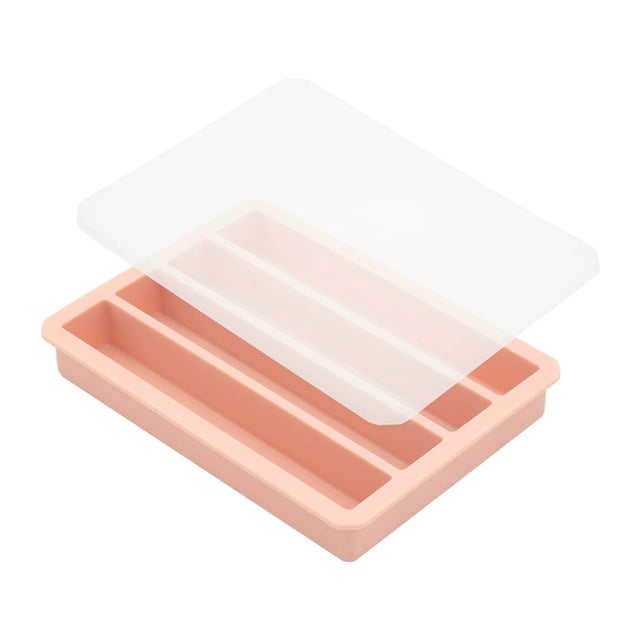 Wosthever Molde reutilizable para hacer cubitos de hielo en la cocina, con tapa transparente, de silicona, para botellas de cola. Cocina y Comedor rosa