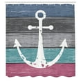 thumbnail image 3 of Ambesonne Anchor Shower Curtain, Weathered Marine Nautical, 69"Wx75"L, Grey Seafoam Pink, 3 of 5