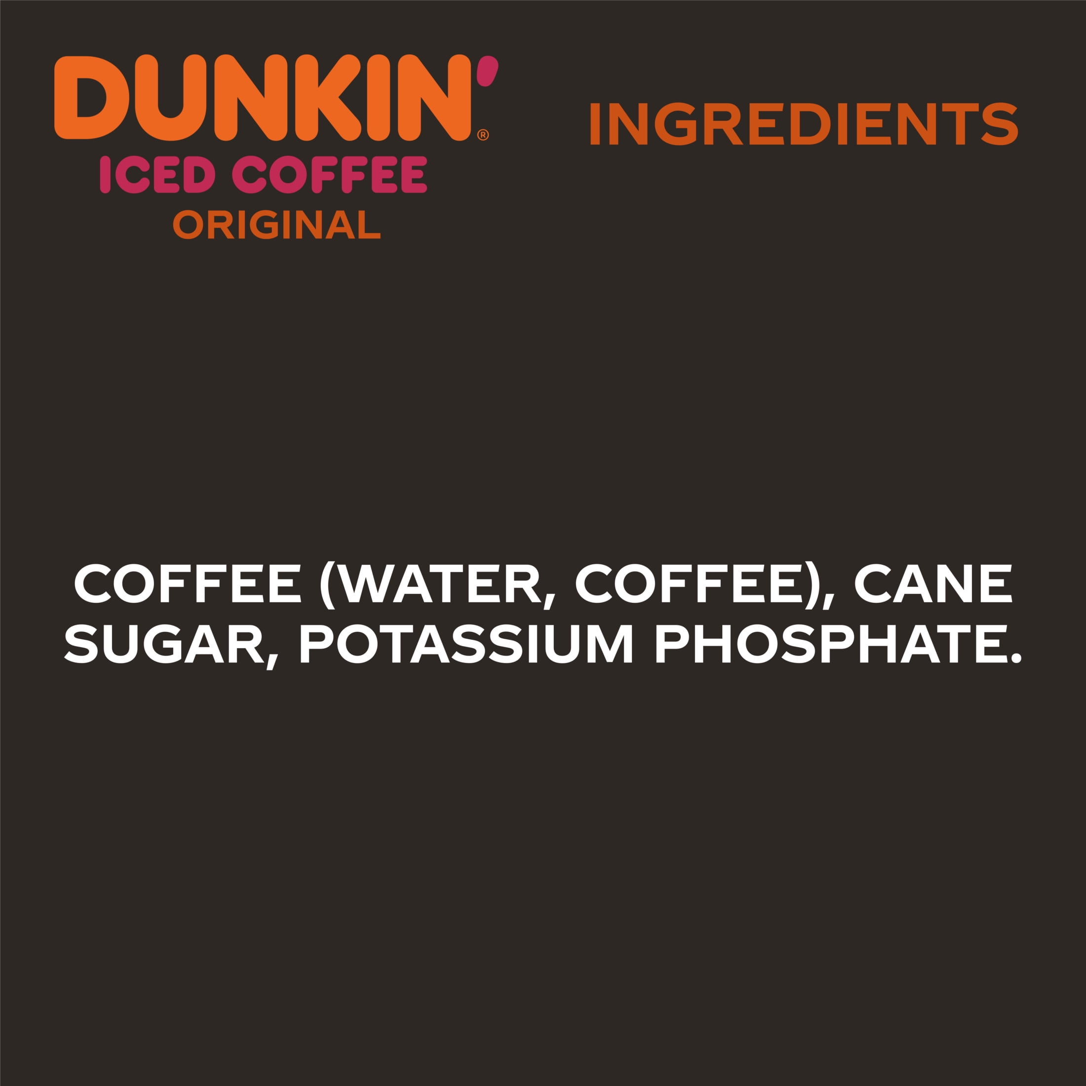 Dunkin'® Original Iced Coffee, 40oz Bottle