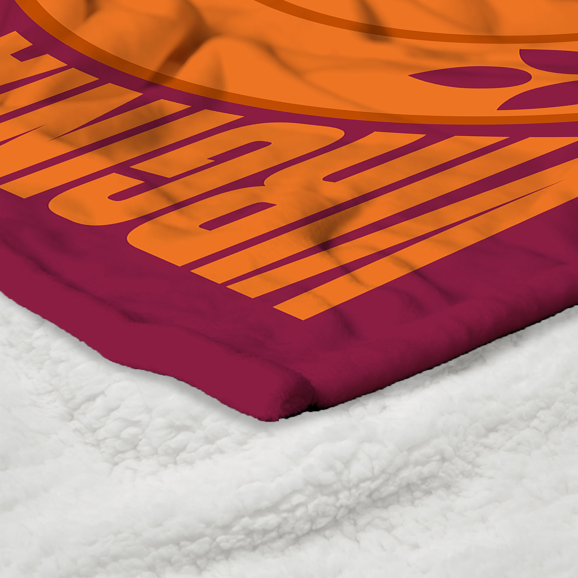 Virginia Tech NCAA Apex Silk Touch Sherpa Throw 50x60 inches