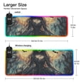 thumbnail image 3 of Queen Of Halloween Wireless Charging RGB Gaming Mouse Pad Large Keyboard Mat Rubber Base 13 Light Modes, 3 of 6
