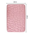 thumbnail image 3 of Super Water Absorbent Memory Foam Bath Mat Cobblestone Bathroom Rugs Machine Washable Bath Rugs 16 x 24 inch, 3 of 10