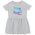 thumbnail image 3 of Inktastic Cute Narwhal I'm a Unicorn of the Sea Girls Toddler Dress, 3 of 5