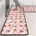 thumbnail image 2 of Kitchen Rugs Sets Of 2,Pink Cow Strawberry Pattern Anti Fatigue Kitchen Mat Rugs Non Slip Washable,Decorative Kitchen Floor Mats for Kitchen,Sink,Laundry,17"x47"+17"x47", 2 of 5