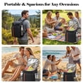 thumbnail image 5 of Dowellia Backpack Cooler & Insulated Bag 2 in 1, 36 Cans with Insulating Cover, Upgraded Leakproof Soft Cooler Backpack 2 Compartment for Camping Hiking Picnic Beach, 5 of 7