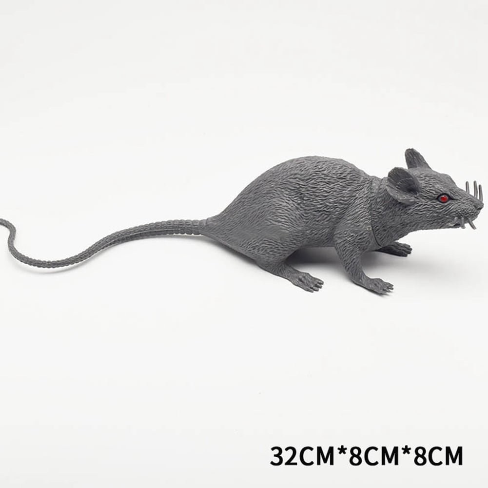 LEUCHTEND Plastic Rat Mouse Model Figures Kids Halloween Trick Prank