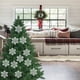 thumbnail image 5 of Christmas Decorations 10CM Snowflake Plastic Snowflake Christmas Tree Decoration Hollow Snowflake Pendant, 5 of 6