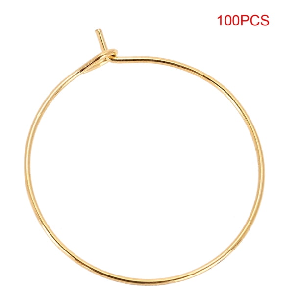 Aro para copa de vino, círculo de acero de 100 piezas, anillo para copa de vino, círculo para copa de vino, valor inmejorable Jadeshay A