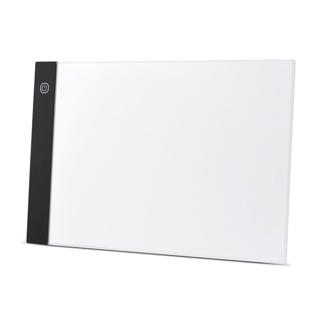 A4 Size Ultra-thin LED Light Pad Box Painting Tracing Panel Copyboard USB Powered 3-Level Adjustable Brightness for Cartoon Tattoo Tracing Pencil Drawing
