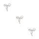 thumbnail image 3 of Qarigey Broche de perlas Estilo simple Esmalte Pins Cardigan Clips Bow Knot Vestido Clip Día de San Valentín Regalos para mujeres Plata Type1 NO1, 3 of 6