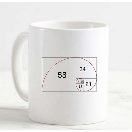 

Coffee Mug Fibonacci Sequence Mathematics Math Numbers School White Cup Funny Gifts for work office him her
