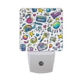 thumbnail image 6 of Yayeee LED Plug in Night Light for The Home with Auto Dusk to Dawn Light Sensors, 2 Pack, Blue Doodle Pattern, 6 of 6