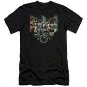 Aquaman Movie Unite The Kingdoms Premium S/S Adult 30/1 T-Shirt Black