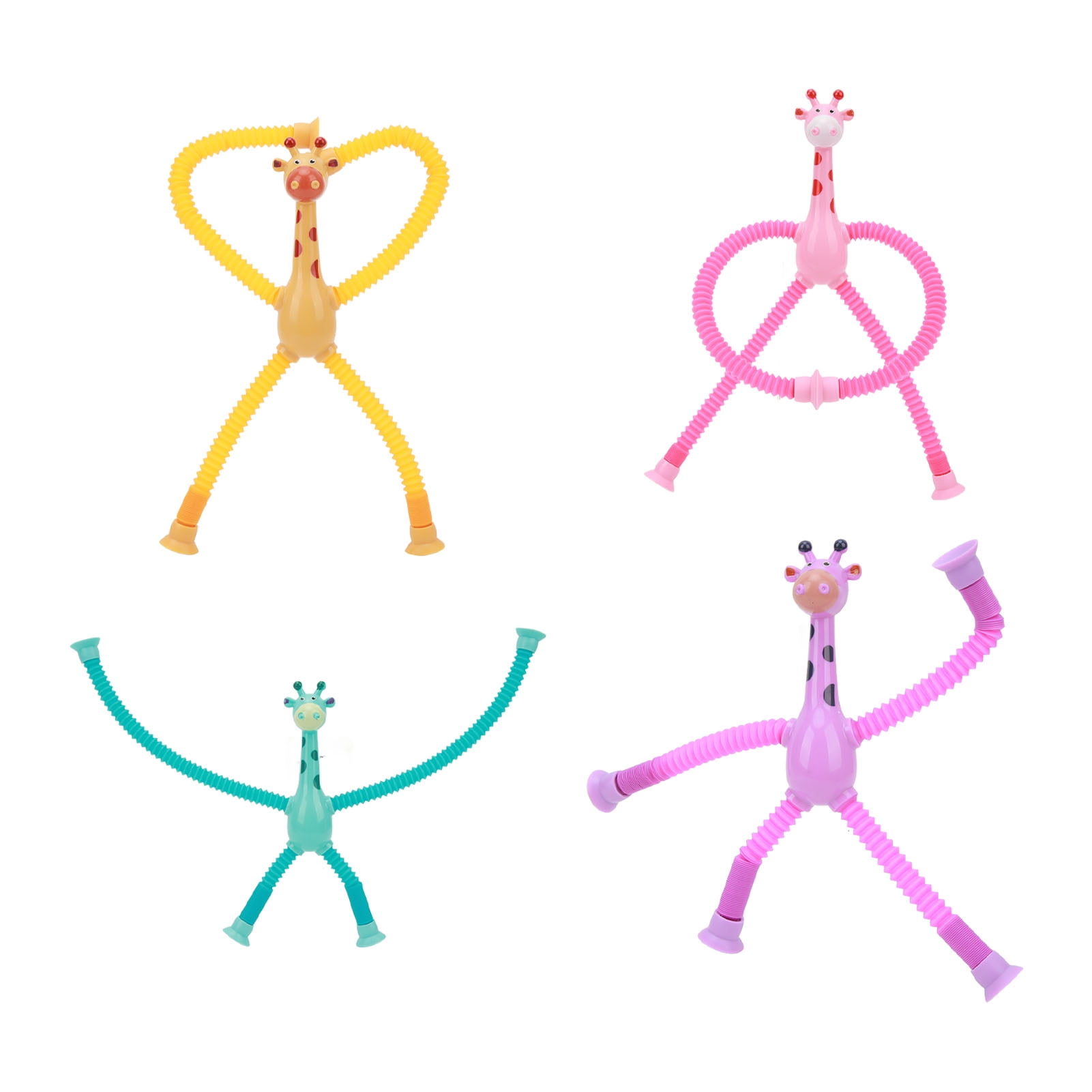 Jouet de Girafe à Ventouse Télescopique AUTREMENT - Jouet Educatif Amusant pour Enfants - Blanc