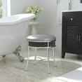 thumbnail image 2 of Hillsdale Roma Diamond Cluster Backless Vanity Stool, 2 of 10