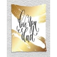 thumbnail image 1 of Father's Day Tapestry, Yellow Golden Tone Paintbrush Strokes, Wall Hanging for Bedroom Living Room Dorm Decor, 40W X 60L Inches, Pale Yellow Pale Brown Charcoal Grey and White, by Ambesonne, 1 of 2