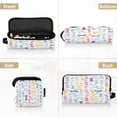 thumbnail image 5 of Hair Tool Organizer Bag with Heat Resistant Mat Removable Travel Storage Case for Hot Air Brushes Curling Irons Cute Pastel Dog Bone Pattern, 5 of 8