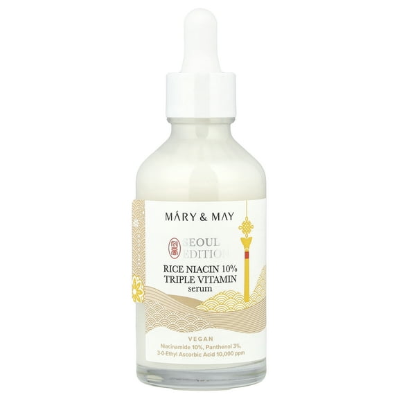 Mary & May Seoul Edition, Rice Niacin 10% Triple Vitamin Serum, 2.7 fl oz (80 ml)