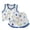 Blue, variant on GCETTIC Big Girls Sleeveless Pajama Sets Cute Panda Polka Dot Sleepwear Loungewear,1-2 Years