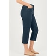 thumbnail image 2 of Woman Within Plus Size Clean Front Denim Capri, 2 of 3
