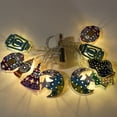 thumbnail image 4 of 1Pcs 1.6 Meters 10 Lights Ramadan Decorative Lights,LED Muslim Ramadan Fairy Lights, Five-Pointed Star Moroccan Ball Lanterns, 4 of 5