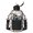 Fireman and Dalmatian White Pattern, variant on Fireman and Cone Blue Pattern 74oz Half Gallon Water Bottle with Sleeve, Gym Hydration Bottle with Strap & Storage Pocket, Straw Flip Lid Gifts for Gym Outdoor Office Travel