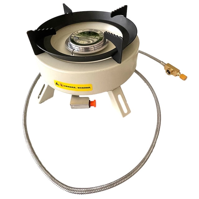 TFixol Réchaud de Camping Compact Coupe-Vent Portable avec Puissance de 4000 W, Brûleur au Propane Léger pour la Cuisson en Plein Air, la Randonnée et le Backpacking, Conception Durable avec Contrôle de Flamme à Plusieurs Niveaux