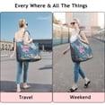 thumbnail image 5 of Pioneer Flower Floral Print Pattern Travel Tote Bags for Women Carry On,Large Weekender Bags for Women Travel,Multi Functional Duffle Bag for Work,Shopping,Sports, 5 of 5