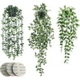 thumbnail image 1 of Eucalipto y enredadera de mandala, plantas colgantes artificiales con texturas detalladas para la decoración de la habitación del hogar, decoración multiusos fácil de cuidar ideal para espacios, 1 of 6