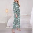 thumbnail image 3 of Daiia cartoon geese for Women's Long-Sleeved Pajama Set – Soft & Comfortable Sleepwear Button-Up Pajamas Cozy Lounge Wear-Large, 3 of 7
