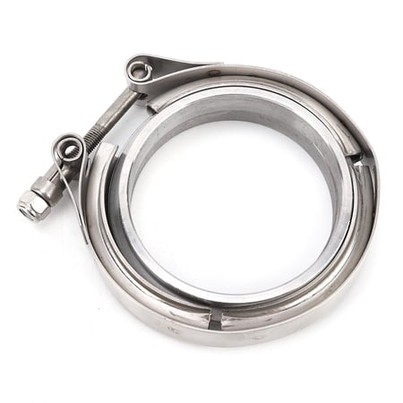 4" Inch Turbo Exhause Pipe Stainless Steel V-Band Clamp With Flange #304