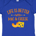 thumbnail image 4 of Inktastic Life's Better Mac & Cheese Boys or Girls Baby Bodysuit, 4 of 5