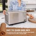 thumbnail image 3 of Whynter ICR-300SS Portable Instant Automatic Compressor Ice Cream Maker Frozen Pan Roller in Stainless Steel, 3 of 14