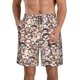 thumbnail image 1 of Balery Brown Sloth Traje de Baño Estilo Hawaiano para Hombre, Shorts de Secado Rápido con Bolsillos-3X-Large, 1 of 6