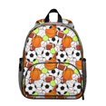 thumbnail image 1 of Sports Students Backpack - Football, Baseball, Soccer Print, Lightweight and Adjustable for Students and Teens, 1 of 6
