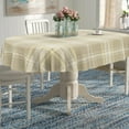 thumbnail image 2 of Plaid Oval Tablecloth Farmhouse 60"x120" Waterproof Table Cloth Washable Fabric Table Cover for Indoor/Outdoor Home Kitchen Dinner Decor, 2 of 6